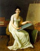 Henriette Lorimier Self-portrait painting